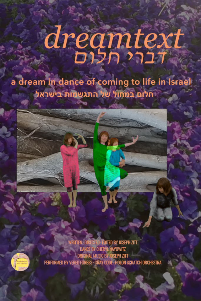 Poster for the film "dreamtext דברי חלום"